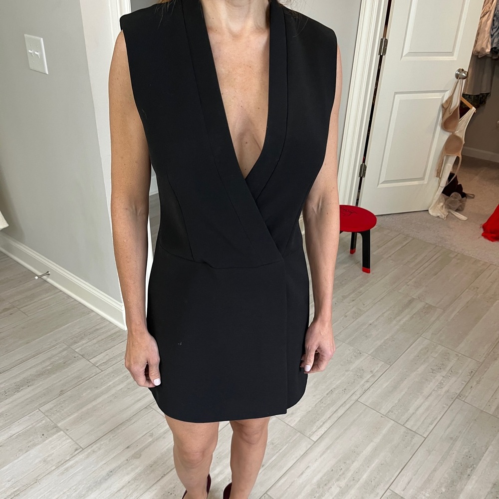 BCBG Caryn Tuxedo Wrap Dress
